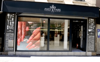 Andy Paris, écran leds vitrine