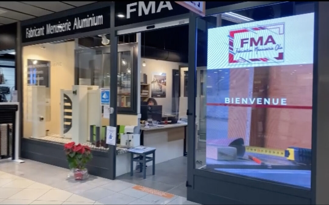 FMA Menuiserie – ecran vitrine