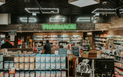 Pharmacie du centre, Puget-sur-Argens – Ecran intérieur