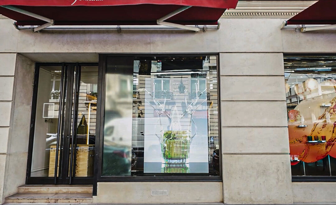 Baccarat – Écran LED vitrine à Paris
